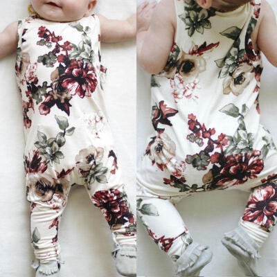 

Kid Newborn Clothes Toddler Baby Boy Girl Sleeveless Romper Outfits Bodysuit