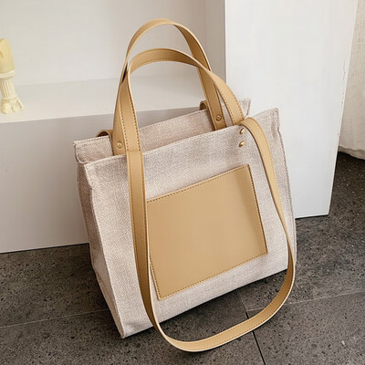 

Leisure bag 2019 new Korean foreign style portable shoulder bag fashion Joker slung tote bag