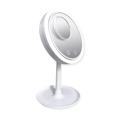 

LED Desktop Folding Cosmetic Mirror 5X Magnification Makeup Mirror with Fan