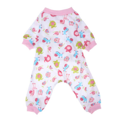 

Pet Dog Cotton Pajamas Printed Warm Jumpsuit Sleep Coats Pet Clothes