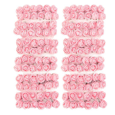 

144pcs 2cm Foam Rose Artificial Bouquet Multicolor Rose Wedding Decoration