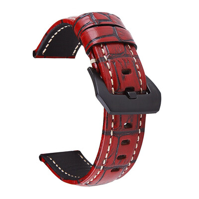

Men Watch Band Strap Vintage Style Pin Buckled Genuine Leather Wristwatch Bands Replacement Accessories Watches Accessories