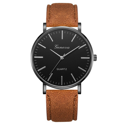 

〖Follure〗Fashion Simple Casual Mens Watch Business Leather With Strap Mens Watch