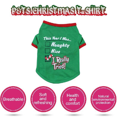 

Dog shirt Dog Christmas T-shirt Pet T-shirt Dogs Christmas T-Shirt Summer Dog T-shirt Pet Dogs Clothing Christmas Dog Clothing Pol