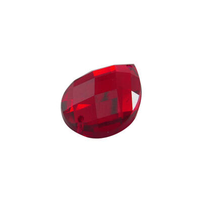 

Sew on Rhinestone Acrylic Rhinestone Two Holes Garments Accessories DarkRed Drop about 15mm wide 21mm long 5mm thick hole