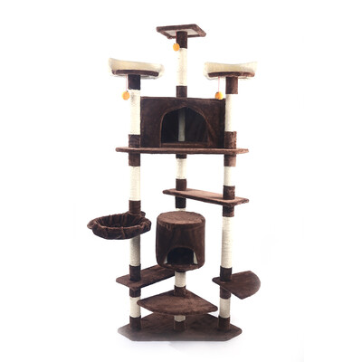 

Ktaxon 80" Cat Tree Condo Furniture Pet Play House Tower Scratching Post Kitten Toy Bed