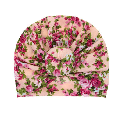 

Headwrap Solid Color Kids Baby Turban Ball Knot Newborn Beanie Hat Winter Cap
