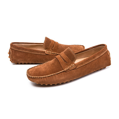 

Peas shoes mens leather matte 2018 autumn new England casual fashion shoes trend shoes