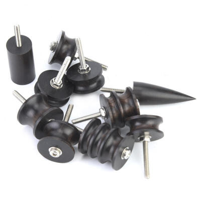 

Greensen 10pcs Ebony Leather Burnisher Polished Slicker Grinding Head for Electric Rotary Tool