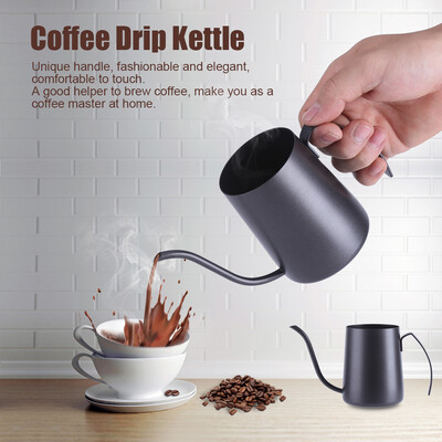 

Gooseneck spout coffee pot350ML Stainless Steel Pour Hand Coffee Drip Pot Long Gooseneck Spout Kettle Long spout coffee kettle
