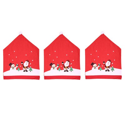 

〖Follure〗Santa Claus Kitchen Table Chair Covers Christmas Holiday Home Decoration