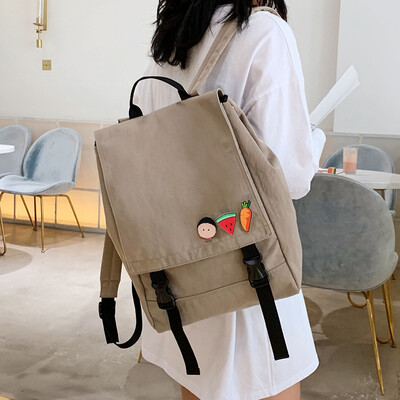 

Ins wind bag high school birthday pair shoulder bag handbag 2019 new Korean fashion trend canvas backpack