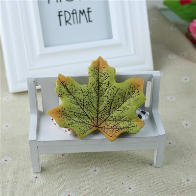 

FUNNYBUNNY 50PCS Maple Leaves Artificial Autumn Fall Leaves Multicolor Mixed Garlands Art Scrapbooking Wedding House Decorations