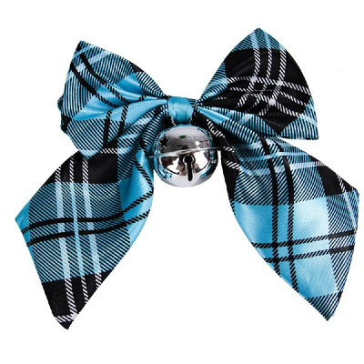 

Pet Bow Tie Pet Neck Tie Adjustable Dog Bowtie Collar w Metal Bell 8"-16" Neckties for Dogs Cats