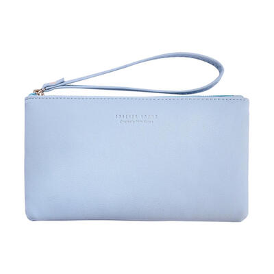 

Fashion Women Change Messenger Bag Portable Clutch PU Leather Zipper Wallet