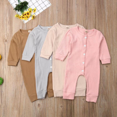 

Newborn Baby Boys Girls Romper Bodysuit Jumpsuit Cotton Sunsuit Clothes Outfits