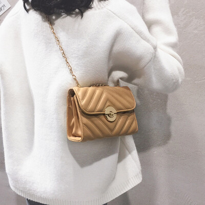 

Small fragrance bag female 2019 new Korean fashion casual high-end versatile chain shoulder slung small square bag