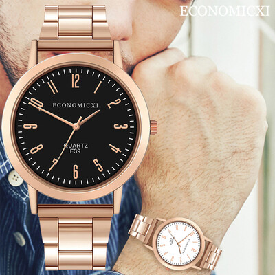 

Gobestart Men Trendy Minimalist Quartz Watch Stainless Steel Strap