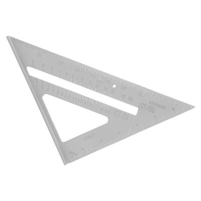 

Greensen Triangle Square Ruler 7" Aluminum Alloy Carpenter Protractor Miter Framing Measuring Tool