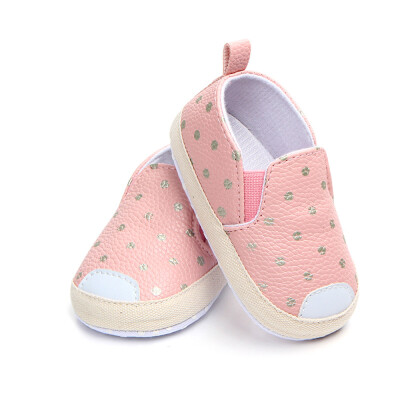 

Baby Girls Boys Dot Skate First Walkers Newborn Soft Soled Anti-Slip Shoes