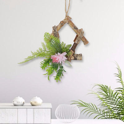 

Greensen Artificial Flower Wall Decor Set for KTV Bar Restaurant Living Rome Pink