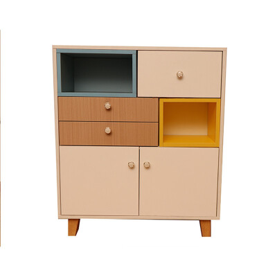 

BEN HUI decorative cabinet 2 sets of different sizes Modern&simple Two-storey open storage cabinet BH-012 7065