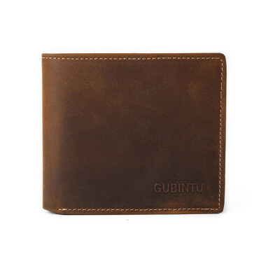 

Tailored Men Leather Bifold Cards Holder Slim Wallet Money Purse Billfold Coffee
