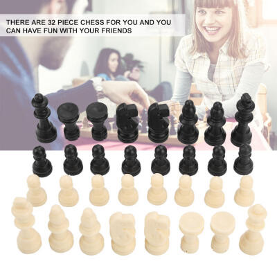 

Greensen 32pcs Plastic International Solid Chess Pieces Entertainment Tool for Fun 18mm Diameter