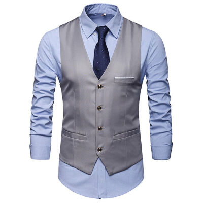 

Mens Suit Vest Formal Business Wedding Party Tuxedo Waistcoat Jacket Coat Top