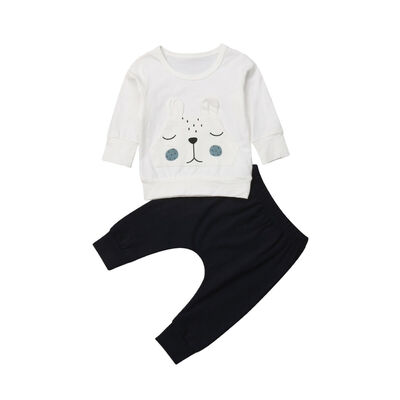 

Newborn Baby Boys Girls 3D Bear Warm Tops Sweater Long Pants Outfits Clothes Set