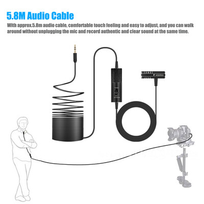 

Yanmai Professional Lavalier Microphone Clip-on Lapel Mic Omni-directional Condenser Microphone Audio Recorders Youtube Interview