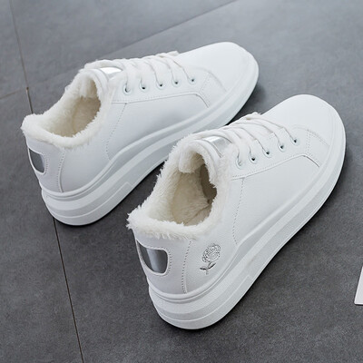

New Joker Korean version of 2019 spring thick shoe net red&white womens shoes white shoes ins Torre shoes