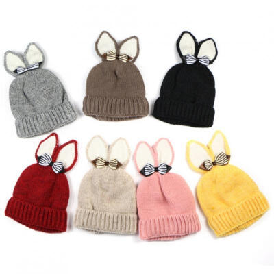 

Kids Girls Baby Cute Winter Warm Crochet Knit Hat Beanie Ski Cap