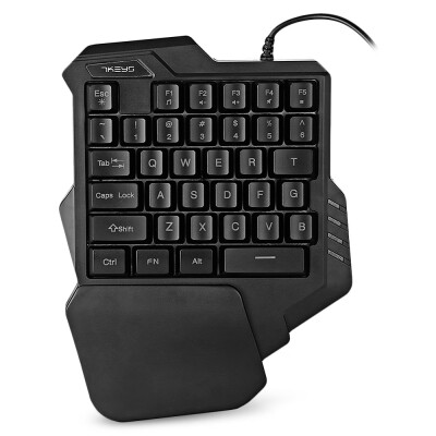

G30 Wired Gaming Keypad with LED Backlight 35 Keys One-handed Membrane Keyboard