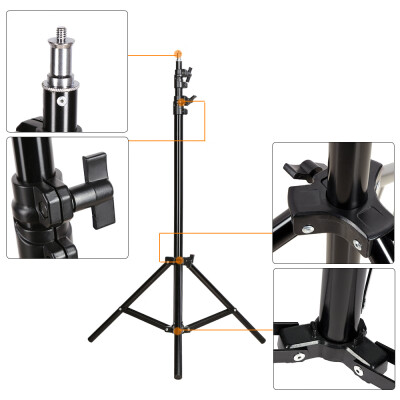 

19m 62ft Photo Studio Light Stand with 14" Screw for Video Portrait Studio Soft Box Product Photography