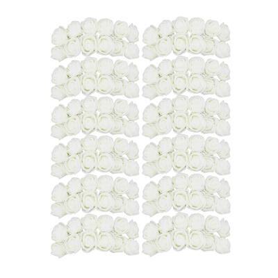 

144pcs 2cm Foam Rose Artificial Bouquet Multicolor Rose Wedding Decoration