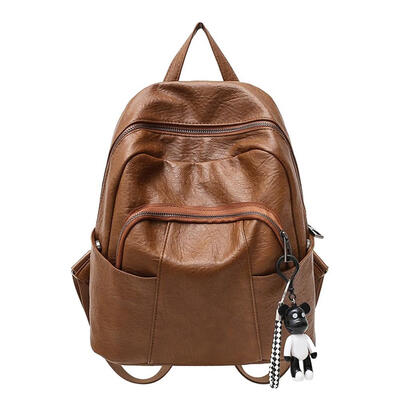 

Vintage Women PU Backpacks Girls Teenagers Pure Casual School Shoulder Bags