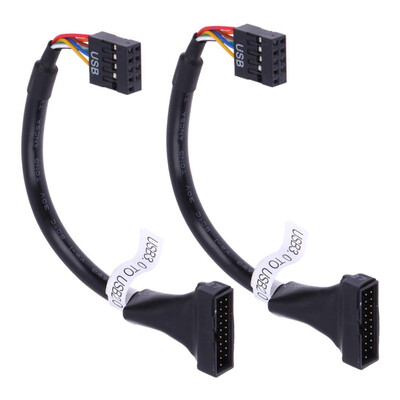 

USB 30 20 Pin Male to USB 20 9 Pin Motherboard Female Cable