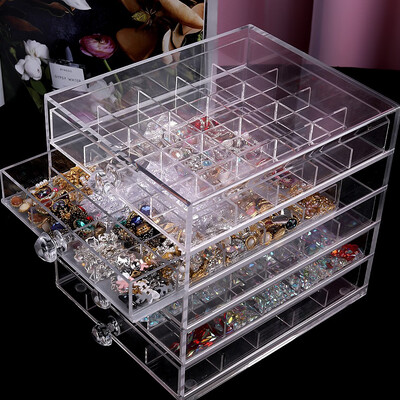 

Toponeto Manicure Ornament Drawer Removable Acrylic Transparent Desktop Storage Box