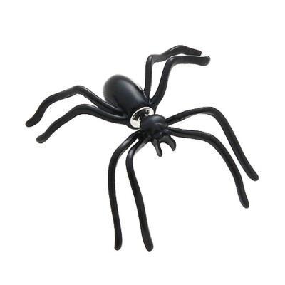 

Funny Spider decorative earrings Personality double-sided front&rear earrings puncture funny alternative props Halloween