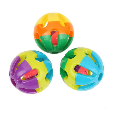 

Plastic Cat Bell Balls Pet Sound Rattle Playing Chew Interactive Toy Gifts