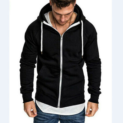 

Mens Hooded Hoodie Hoody Winter Warm Sweater Zip Jacket Coat Sweatshirt Outwear