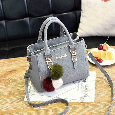 

Tailored Women Hairball Ornaments Tote Solid Sequins Handbag Purse Messenger Shoulder Bag