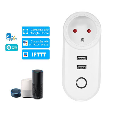 

eWeLink Mini Smart WiFi Socket EU Type E Smart Plug Remote Control by Smart Phone from Anywhere Timing Function Voice Control Com