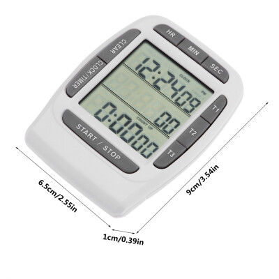 

Greensen Portable Digital Multi-channel 3 Channels LCD Timer Accurate Timing Countdown ClockMulti-channel Timer LCD Timer