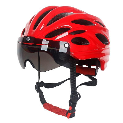 

Bike Bicycle Cycling Helmet Outdoor Sports Riding MTB Bike Bicycle Safety Protection Helmet with Detachable Magnetic Shield Goggle