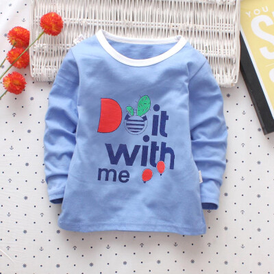 

Toddler Kid Girls Boys Letter Print Long Sleeves T-shirt Top Baby Clothing