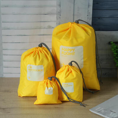 

4pcs Waterproof Travel Drawstring Dry Storage Bag Shoe Laundry Makeup Pouch
