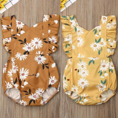 

Newborn Infant Kids Baby Girl Floral Summer Romper Jumpsuit Playsuit Clothes Set
