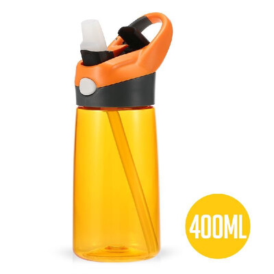 

400ml Water Bottle Reusable Drinking Bottle with Straw for Kids